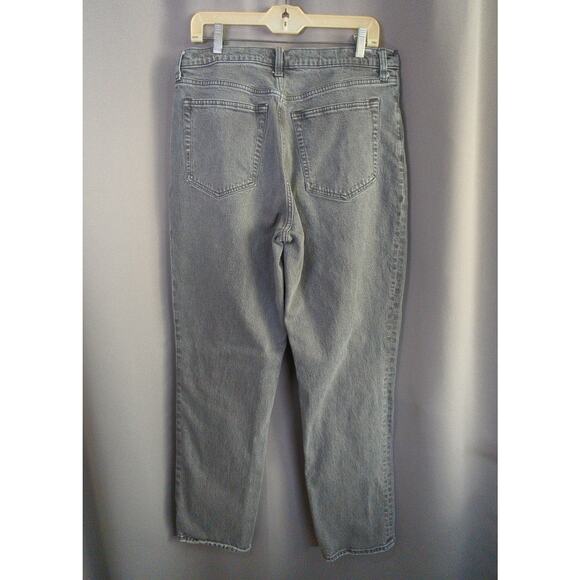 Abercrombie Fitch Jeans Womens 14/32 Gray 90s Straight Ultra High Rise - Picture 8 of 8